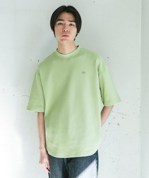 URBAN RESEARCH DOORS（アーバンリサーチドアーズ）の「『別注』LACOSTE×DOORS　THICK PIQUE ROUND SHORT-SLEEVE（Tシャツ/カットソー・メンズ・HAMMAM/ABYSS BLUE/BIRCH/BLACK BIRD・3/4/5）」の21枚目の写真