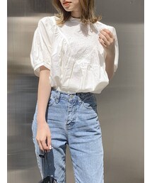 dazzlin | 刺繍フラワーキャンディブラウス(シャツ/ブラウス)