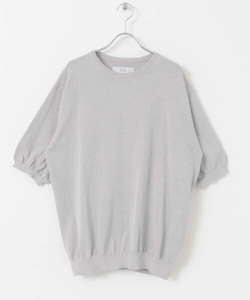 URBAN RESEARCH ROSSO（アーバンリサーチロッソ）の「『UR TECH』AIRDRY半袖クルーニット（ニット/セーター・メンズ・CHARCOAL/NAVY/ICE GRAY/KHAKI・M/L/XL）」の9枚目の写真