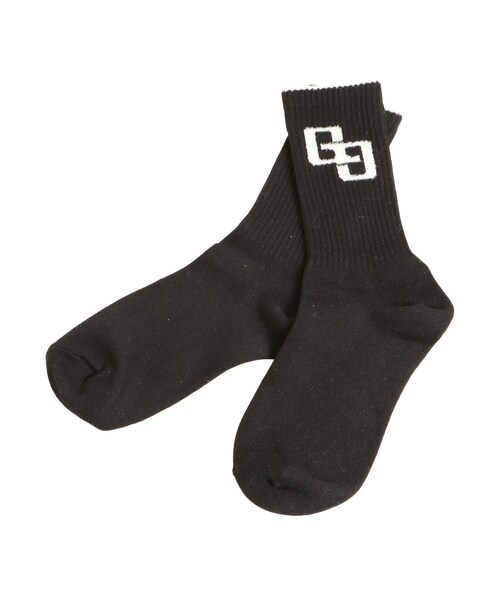 GYDA（ジェイダ）の「GG BICOLOR RIB SOX（ソックス/靴下・レディース・オフホワイト/グレー/ブラック・F）」の3枚目の写真