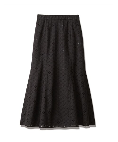 nissen（ニッセン）の「綿100％透かし刺繍タイトスカート（スカート・レディース・オフホワイト/ブラック・PSS/PS/PM/PL）」の12枚目の写真