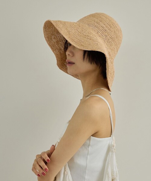 ADAM ET ROPE'（アダムエロペ）の「【J'aDoRe・店舗限定】【La Maison de Lyllis（メゾンドリリス）】ROOL（ハット・レディース・キナリ/ダークブラウン系・F）」の16枚目の写真