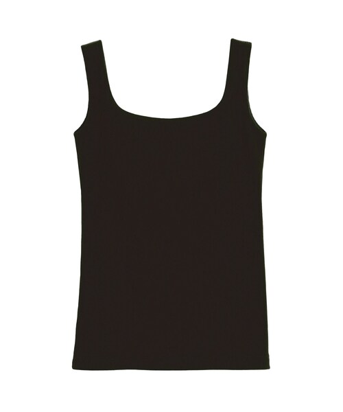 ELENDEEK（エレンディーク）の「SQUARE NECK PAD TANK（タンクトップ・レディース・オフホワイト/グレー/ブラック/ピンク/イエロー/ブラウン/パープル・F）」の7枚目の写真