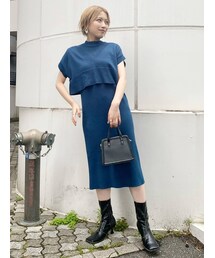 MURUA | ベストレイヤードニットワンピース(ワンピース)
