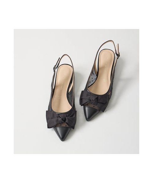 Mode et Jacomo（モードエジャコモ）の「モード エ ジャコモ MODE ET JACOMO 【公式オンラインストア限定】リボンチュール・バックベルトパンプス （パンプス・レディース・BL/IV/SV・225/22.5cm/230/23cm/235/23.5cm/240/24cm/245/24.5cm）」の7枚目の写真