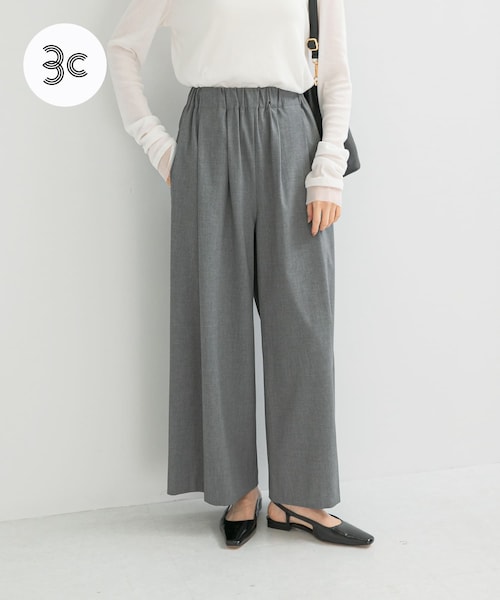 URBAN RESEARCH ROSSO（アーバンリサーチロッソ）の「ウォッシャブルイージータックパンツ（その他パンツ・レディース・L/GREGE/GRAY/BLACK・36/38）」の2枚目の写真