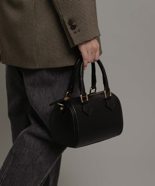 URBAN RESEARCH Sonny Label（アーバンリサーチサニーレーベル）の「AULENTTI　ミニボストンバッグ（ボストンバッグ・レディース・BLACK/BEIGE・one）」の5枚目の写真