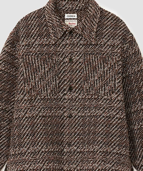 ROPE'（ロペ）の「【COOHEM】VELVET CHECK TWEED JACKET (コーヘン/ツイードジャケット)（ブルゾン・レディース・ダークブラウン/オレンジ系・F）」の20枚目の写真