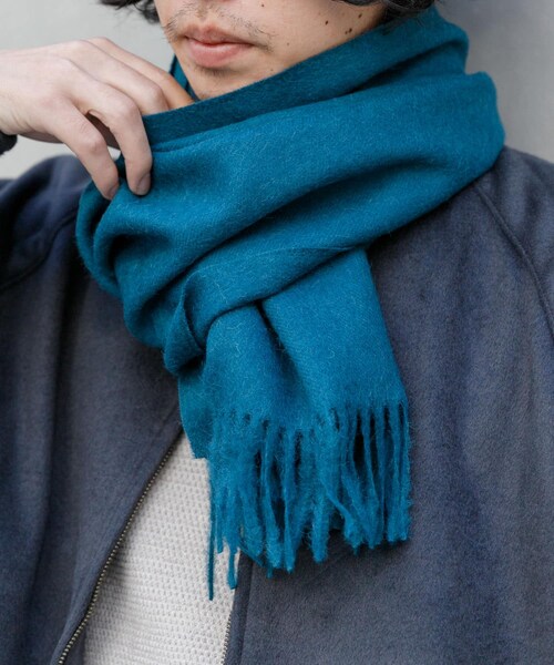 URBAN RESEARCH（アーバンリサーチ）の「THE INOUE BROTHERS　Brushed Scarf（マフラー・メンズ・Teal/Black/Navy/Khaki/Burgundy/Orange/Grey/Greige・one）」の5枚目の写真