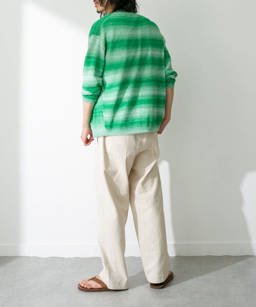 URBAN RESEARCH Sonny Label（アーバンリサーチサニーレーベル）の「スペースダイライトニットカーディガン（カーディガン/ボレロ・メンズ・ブルー/グリーン/オレンジ・M/L）」の21枚目の写真