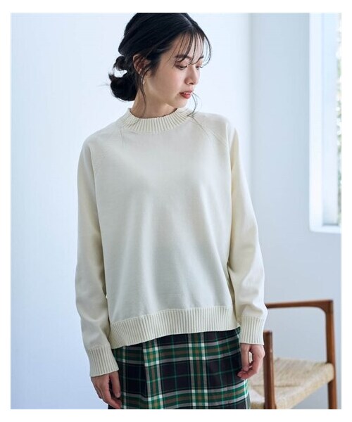 nissen（ニッセン）の「マルロンニットプルオーバー【Otona Purete】（ニット/セーター・レディース・アイボリー/グレージュ/イエロー・M~LL/3L~4L/5L~6L）」の4枚目の写真