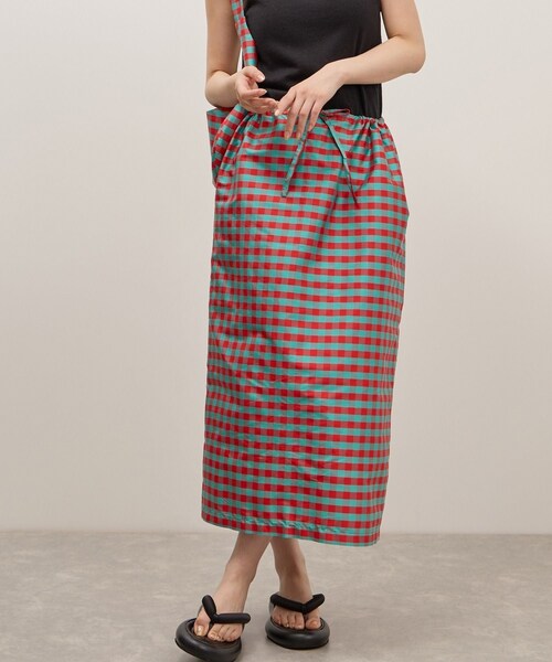 ADAM ET ROPE'(アダムエロペ)の「【COMING OF AGE(カミング オブ エイジ)】DRASTRING MAXI SKIRT(スカート・レディース・ブラック/キミドリ/ターコイズ/レッド・F)」の18枚目の写真