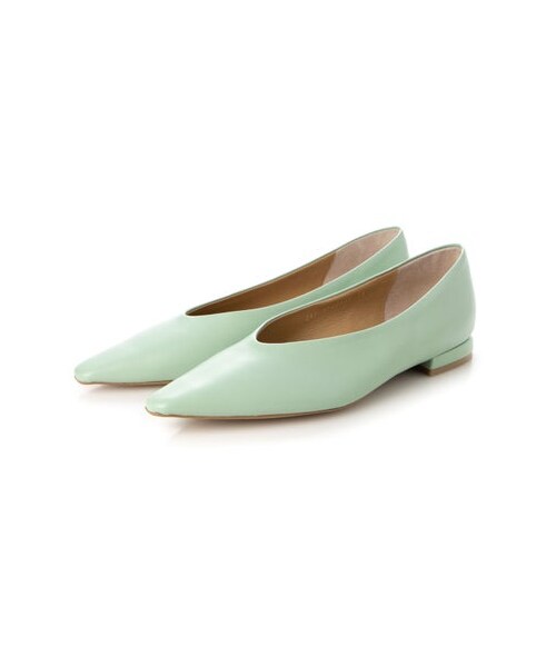 Mode et Jacomo(モードエジャコモ)の「モード エ ジャコモ MODE ET JACOMO スクエアトゥフラットシューズ (パンプス・レディース・BL/BU/GY/YL/GR/WH・225/22.5cm/230/23cm/235/23.5cm/240/24cm/245/24.5cm)」の6枚目の写真