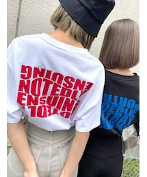 EMODA | バックプリントオーバーTシャツ(Tシャツ/カットソー)