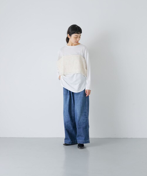 かぐれ(カグレ)の「カッティング刺繍キャミソール(キャミソール・レディース・IVORY・Free)」の8枚目の写真