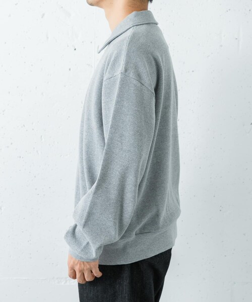 URBAN RESEARCH(アーバンリサーチ)の「REVERBERATE HALF ZIPP THERMAL(Tシャツ/カットソー・メンズ・GRAY/BLACK・1/2)」の9枚目の写真