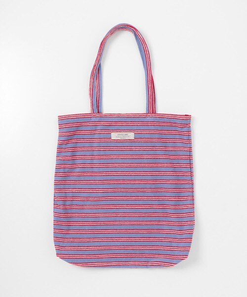 URBAN RESEARCH Sonny Label（アーバンリサーチサニーレーベル）の「パイルボーダービッグトート（トートバッグ・レディース・チャコール/グリーン/ブルー・One）」の19枚目の写真