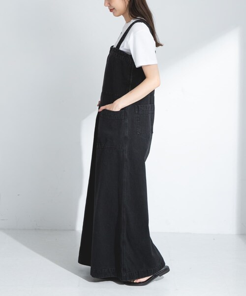 URBAN RESEARCH Sonny Label（アーバンリサーチサニーレーベル）の「NaokoTakayamaデニムオーバーオール（サロペット/オーバーオール・レディース・インディゴ/ブラック・36/38）」の19枚目の写真