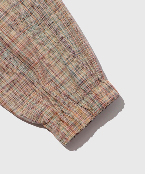 ADAM ET ROPE'（アダムエロペ）の「【Cale/カル】cotton ikat check SH BL（シャツ/ブラウス・メンズ・イエロー・3/4）」の7枚目の写真