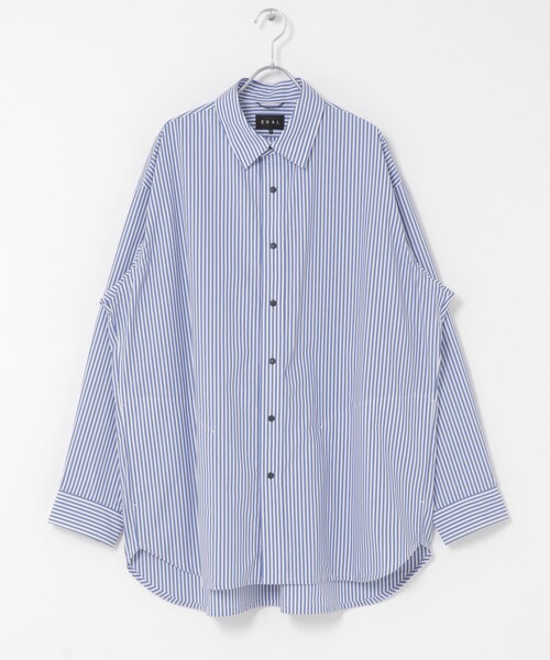 EKAL（エカル）の「エステネージュ ロングスリーブシャツ（シャツ/ブラウス・メンズ・サックス/ストライプ・M/L）」の3枚目の写真