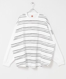 URBAN RESEARCH | SEE SEE　SUPER BIG  LS TEE (MULTI BORDER)(Tシャツ/カットソー)