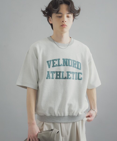 SENSE OF PLACE by URBAN RESEARCH（センスオブプレイスバイアーバンリサーチ）の「カレッジスウェットショートスリーブTシャツ（スウェット・メンズ・GRAY/NAVY/RED・M/L）」の8枚目の写真