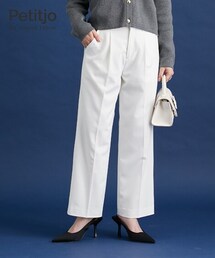 nissen | 【9月11日（木）PM12時から販売開始】小さいサイズ　【Petimo企画】タックセミワイドパンツ　低身長さん・小柄女性(パンツ)