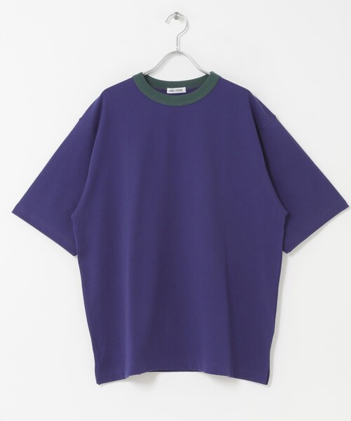 URBAN RESEARCH DOORS（アーバンリサーチドアーズ）の「FORK&SPOON　リンガーショートスリーブTシャツ（Tシャツ/カットソー・メンズ・GRYxCCL/BRNxSAX/NVYxGRN・4/5）」の15枚目の写真