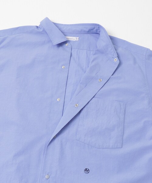 EKAL（エカル）の「nanamica　Regular Collar Wind Shirts（シャツ/ブラウス・メンズ・Sax/Gray・M/L/XL）」の9枚目の写真
