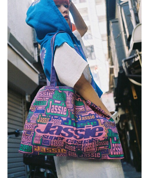 jouetie（ジュエティ）の「jassie ショッパートートBAG【コラボ】（トートバッグ・レディース・オフホワイト/レッド/ピンク・F）」の17枚目の写真