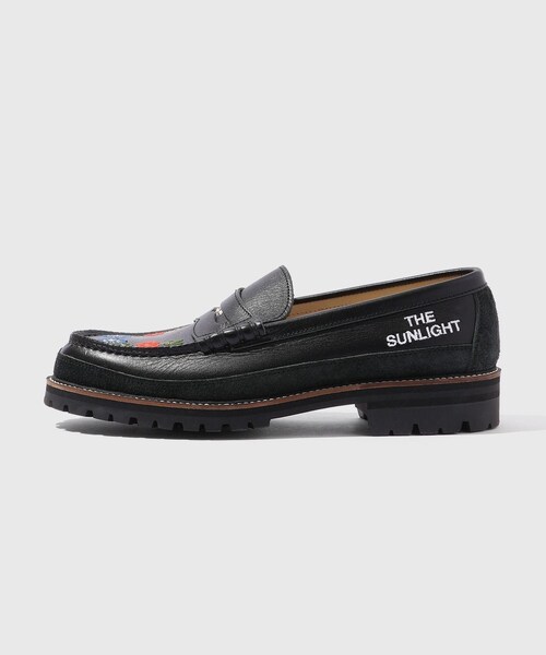 ADAM ET ROPE'（アダムエロペ）の「【KYOU for ADAM ET ROPE】SKOOL Type.2 Exclusive Embroidered Coin Loafers by HARUTA（ローファー・メンズ・ブラック・24.5/25.0/25.5/26.0/26.5/27.0）」の2枚目の写真