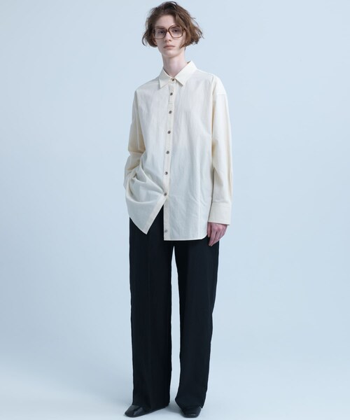 URBAN RESEARCH(アーバンリサーチ)の「new basic WOOL LINEN PANTS(その他パンツ・レディース・BLACK・36/38/40)」の3枚目の写真