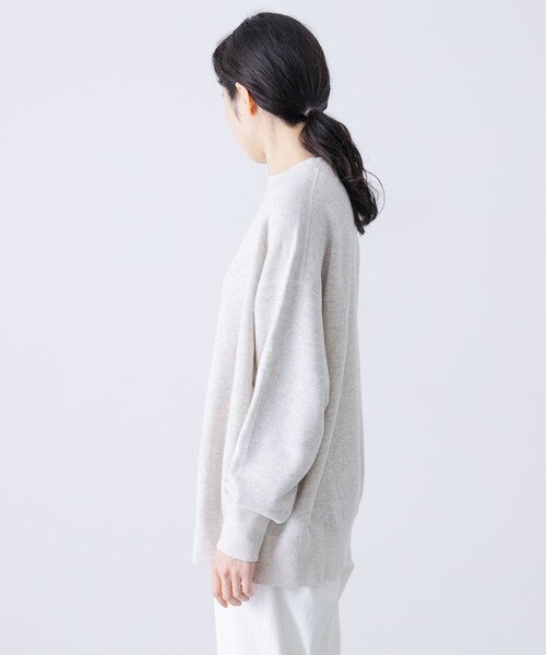 かぐれ（カグレ）の「『2サイズ展開』コットンリヨセルスウェットプルオーバー（スウェット・レディース・L/GRAY/GRAY/NAVY・0/1）」の12枚目の写真