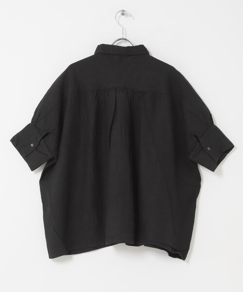 かぐれ（カグレ）の「Honnete　H/SLV GATHER SHIRTS（シャツ/ブラウス・レディース・BLUE/NOIR/SILVER・One）」の8枚目の写真