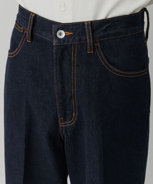 ADAM ET ROPE'（アダムエロペ）の「ストレート デニムスラックス（デニムパンツ・メンズ・ブラック系/ネイビー・L/M/S/XL）」の20枚目の写真