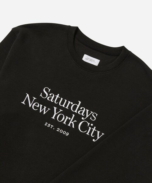 Saturdays NYC(サタデーズ ニューヨークシティ )の「Bowery Miller Standard Crew(スウェット・メンズ・ブラック/グレー・L/M/S/XL/XS)」の13枚目の写真