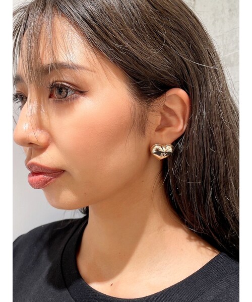 GYDA(ジェイダ)の「JEYSUS gyda Heart ピアス(ピアス(両耳用)・レディース・シルバー/ゴールド・F)」の2枚目の写真