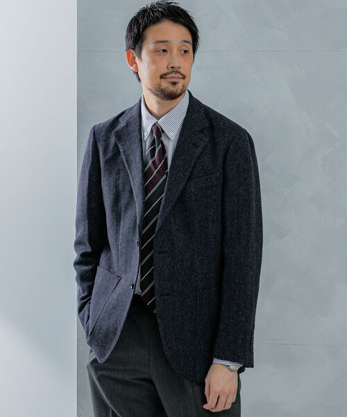 URBAN RESEARCH DOORS（アーバンリサーチドアーズ）の「LIFE STYLE TAILOR　NOVALANツィードジャケット（テーラードジャケット・メンズ・GREEN/NAVY/BROWN・44/46/48/50）」の7枚目の写真