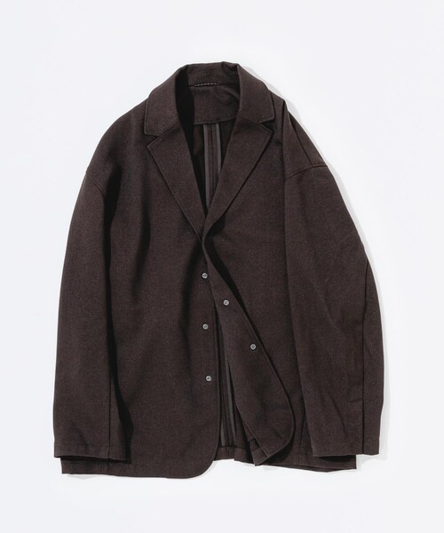 EKAL（エカル）の「ウールライクジャケット（テーラードジャケット・メンズ・ブラウン/チャコール/ブラック・M/L）」の4枚目の写真