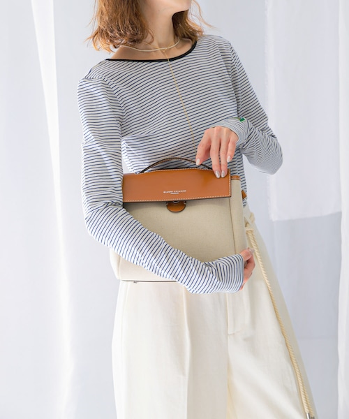 URBAN RESEARCH ROSSO（アーバンリサーチロッソ）の「GIANNI CHIARINI　CLIO（ハンドバッグ・レディース・NATUCAR/NATUNERO・-）」の10枚目の写真