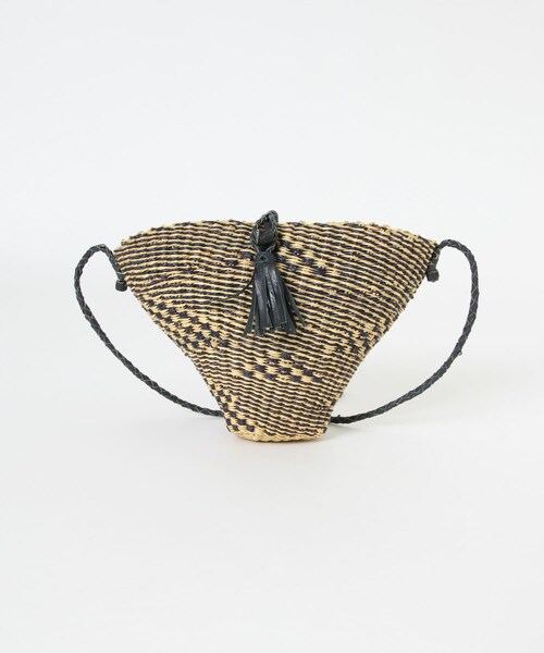 URBAN RESEARCH（アーバンリサーチ）の「ボルガバスケットショルダーバッグ（かごバッグ・レディース・NATURAL/NTL×BLK/PINK・-）」の9枚目の写真