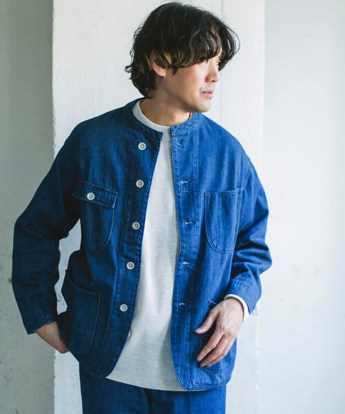 URBAN RESEARCH DOORS（アーバンリサーチドアーズ）の「Denim Chore Jacket（デニムジャケット・メンズ・INDIGO/ONE WASH・M/L/XL）」の8枚目の写真