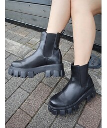 EVRIS | シャークソールサイドゴアショートブーツ(ブーツ)