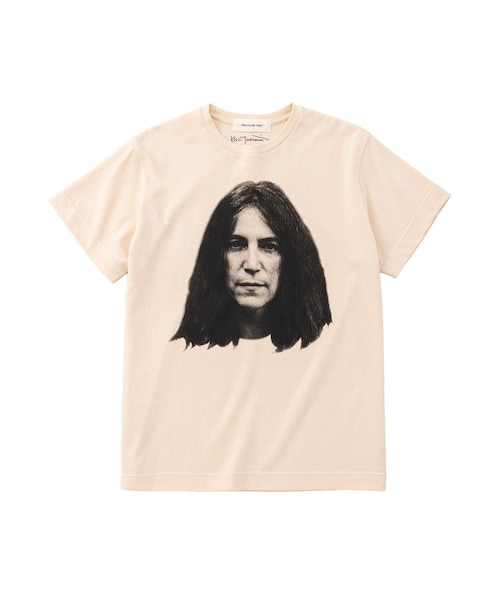 bonjour records(ボンジュールレコーズ)の「museum neu/ミュージアム・ニュー Patti Smith T-shirt(Tシャツ/カットソー・レディース・ホワイト・L/M/XL)」の1枚目の写真