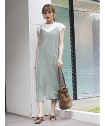 dazzlin | サテンVキャミワンピース(ワンピース)