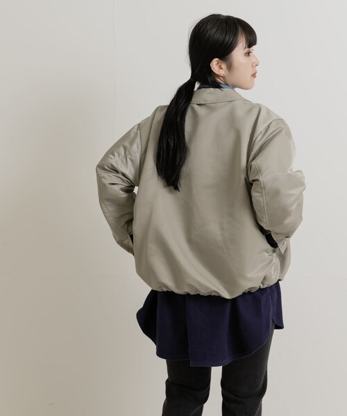 THE GOODLAND MARKET（ザグッドランドマーケット）の「SREU　Coach jacket（ブルゾン・レディース・GRAY1/BLACK1・M）」の5枚目の写真