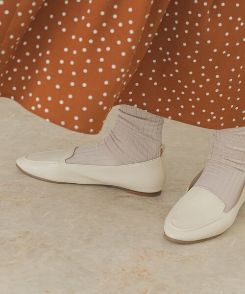 RODE SKO（ロデスコ）の「『MADE IN JAPAN』ELKE やわらかスリッポン（スリッポン・レディース・MILK TEA/PISTACHIO/IVORY/BLACK/LIGHT GRAY/OFF WHITE/BROWN・36/37/38）」の14枚目の写真
