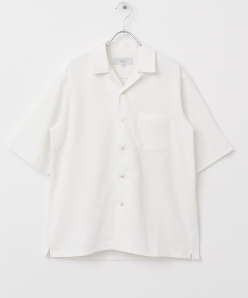 URBAN RESEARCH ROSSO（アーバンリサーチロッソ）の「『WEB限定』『セットアップ対応』パナマ風オープンカラー半袖シャツ（シャツ/ブラウス・メンズ・NAVY/WHITE/ICE GRAY/MOCHA/BLACK・M/L）」の16枚目の写真