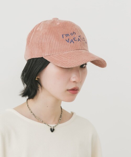 SMELLY（スメリー）の「vacationコーデュロイキャップ（キャップ・レディース・BRN/NVY/PNK・-）」の22枚目の写真