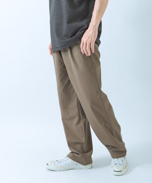 ITEMS URBANRESEARCH(アイテムズ アーバンリサーチ)の「リネンレーヨン ウエストイージー トラウザー(その他パンツ・メンズ・OFF WHITE/BLACK/MOCHA/D.BLUE・M/L)」の3枚目の写真